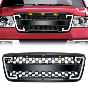 AMERICAN MODIFIED Raptor Style Mesh Grille w/Turn Lights for 2004-2008 Ford F150 - 1 of 4