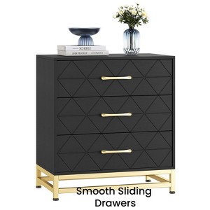 Jojoka 3 Drawer Slim Tall Dresser for Bedroom and Closet, Vertical Storage Chest with Soft-Close Glides and Anti-Tip Kit, Space Saver - 1 of 4