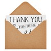 Sustainable Greetings 120 Pack Wedding Thank You from the New Mr and Mrs Cards Bulk with Kraft Brown Envelopes for Weddings, Showers, 4x6 In - 4 of 4