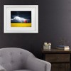 Trademark Fine Art - Bess Hamiti A Red Tree In The Canola Meadow Matted Framed Art - 2 of 4