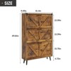 Narrow Slim Freestanding Rack Cabinet, Shoe Organizer Cabinet for Entryway - 2 of 4