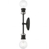 Livex Lighting Lansdale 2 - Light Vanity in  Black/Brushed Nickel - 2 of 4