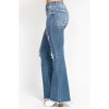 Women's Mid-Rise Button Flare Jean - Judy Blue - 3 of 4