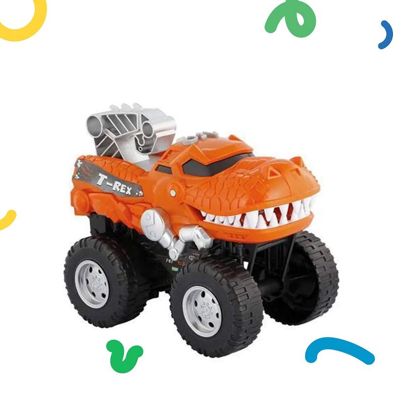 BUILD ME Powerful Chomper Monster Truck, Great Gift for Ages 3+, Orange, 3 of 6