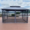 13x10 Outdoor Patio Gazebo Canopy Tent With Ventilated Double Roof And Mosquito net - 3 of 4
