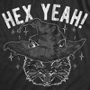 Mens Hex Yeah T Shirt Funny Halloween Witch Black Cat Spell Curse Joke Tee For Guys - Crazy Dog Men's T Shirt - 2 of 4