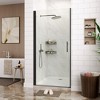 Frameless Pivot Shower Door 72" x 33.6-34.6" , Pivot Swing Shower Glass Door with 1/4"(6Mm) Clear Tempered Glass Shower Door, Easy to Clean - 2 of 4
