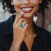 Ross-Simons Turquoise Filigree Ring in Sterling Silver - 2 of 4