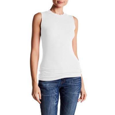 Women's Krystine-Sleeveless Rib Tank Top - three dots
