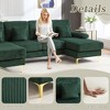 MOONMISS 104" Sectional Couches for Living Room Modular Sofa with Double Chaise U- Shaped Sofa Set with Corduroy Fabric for Living Room - 3 of 4