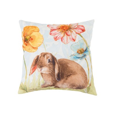 C&F Home 18" x 18" Floppy Ear Bunny Spring Easter Indoor/Outdoor Throw Pillow