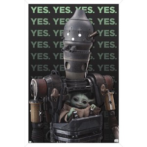 Trends International Star Wars: The Mandalorian Season 3 - Yes Framed Wall Poster Prints - 1 of 4