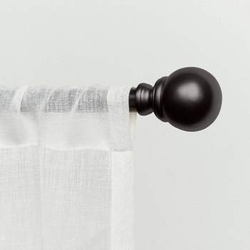 Adjustable Sphere Curtain Rod and Coordinating Finial Set - Exclusive Home