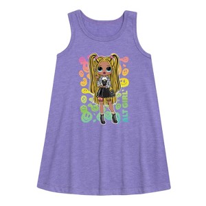 Girls' - LOL Surprise! - Rainbow ALT Girl Graphic Sleeveless Aline Dress - 1 of 3