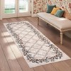 Washable Modern Floral Print Area Rugs for Living Room Bedroom, Indoor Farmhouse Home Decor Carpet for Dining Room Office - 3 of 4