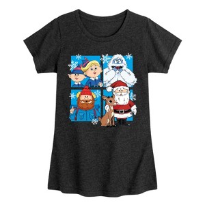 Girls' - Rudolph - Rudolph Group Fitted Short Sleeve Graphic T-Shirt - 1 of 4