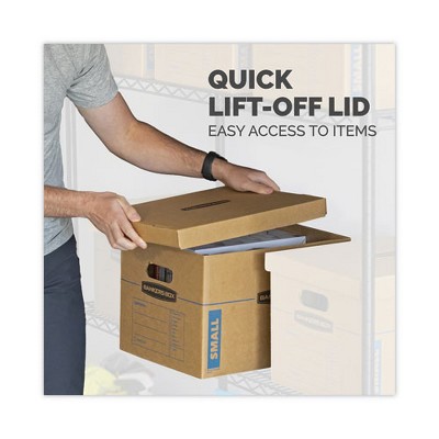 Medium Kraft Corrugated Cardboard Moving Box with Lift-Off Lid