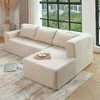 CENGHU Modular L-Shaped Sofa, Sectional Couch for 3 + 3 Seaters, Chaise Sofa Couch with Pillowcases for Living Room Free Installation - 2 of 4