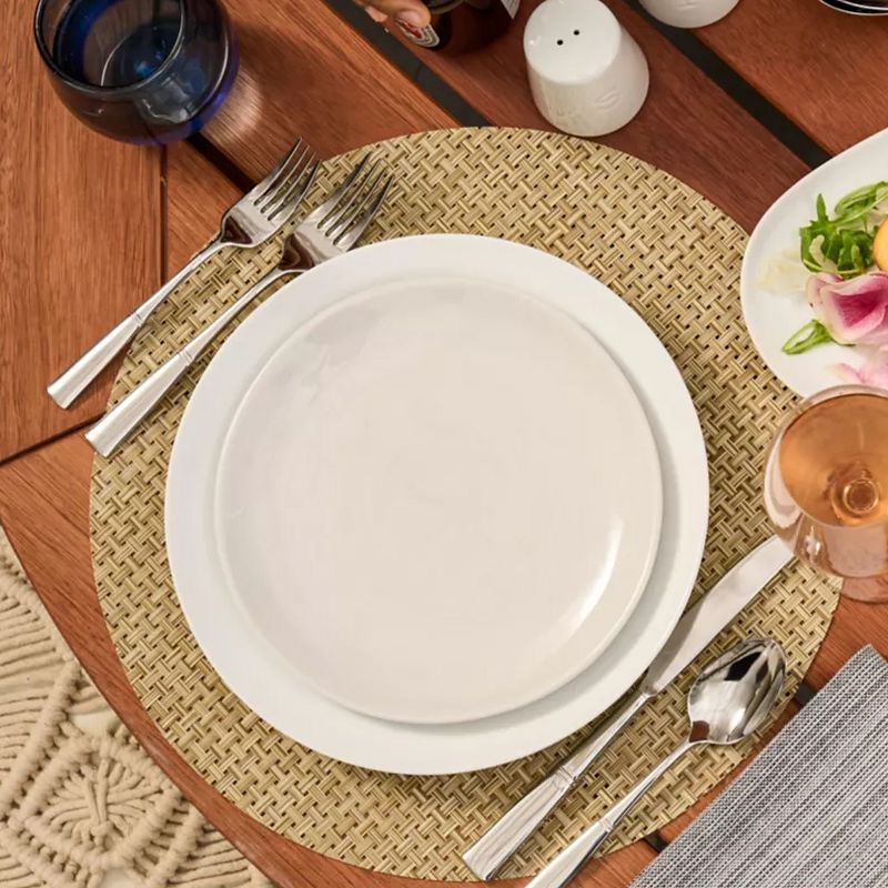 Our Table Simply White 6 Piece 7.5 Inch Porcelain Salad Plate Set, 2 of 5