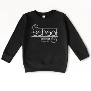 The Juniper Shop SmileyWorld School Handwriting Lines Toddler Sweatshirt - 1 of 4