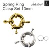 John Bead Must Have Findings Metal Gold 13mm Spring Rings for Jewelry Making Findings, 1 Pieces - 4 of 4