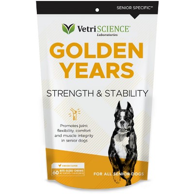 VetriScience Laboratories Golden Years Strength & Stability Joint Support for Senior Dogs Chicken Flavor Bite-Sized Chews