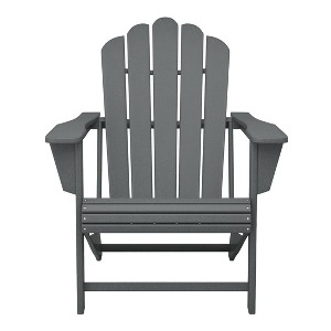 WestinTrends Highland Outdoor Patio HDPE Adirondack Chair With Cup Holder - 1 of 4