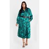 Women's Plus Size Sienna Print Dress - peacock | CITY CHIC - 2 of 4