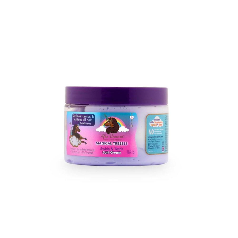 Photos - Hair Styling Product Afro Unicorn Swirls & Twirls Curl Cream - 12 fl oz