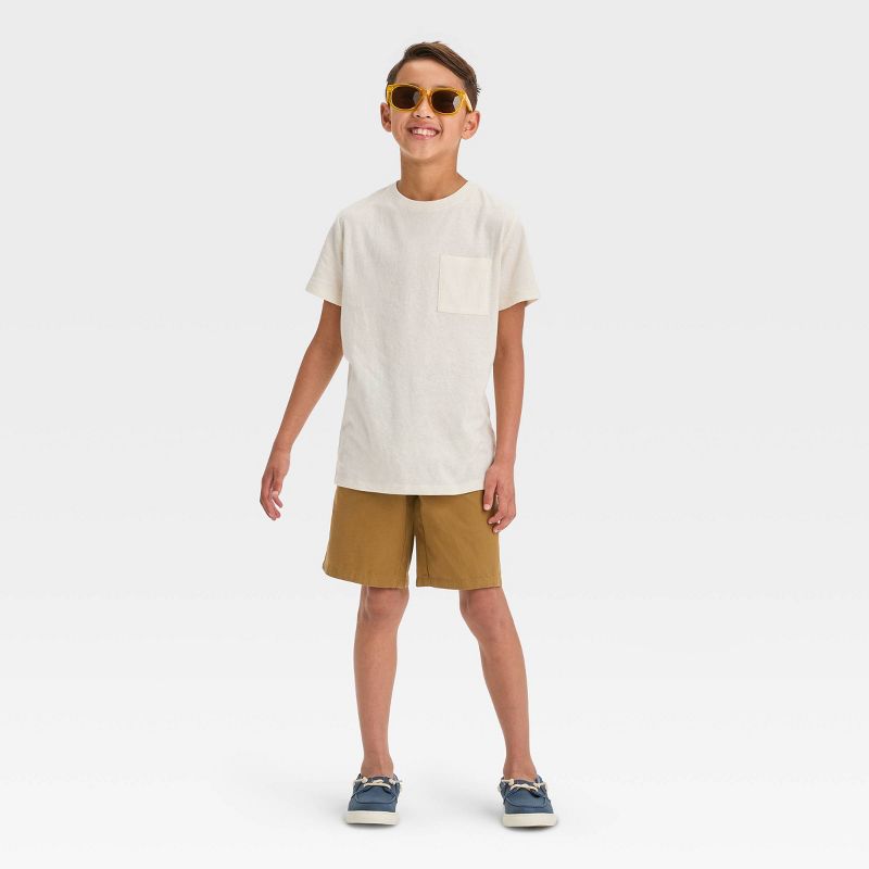 Boys' Short Sleeve Heathered T-Shirt - Cat & Jack™, 4 of 5