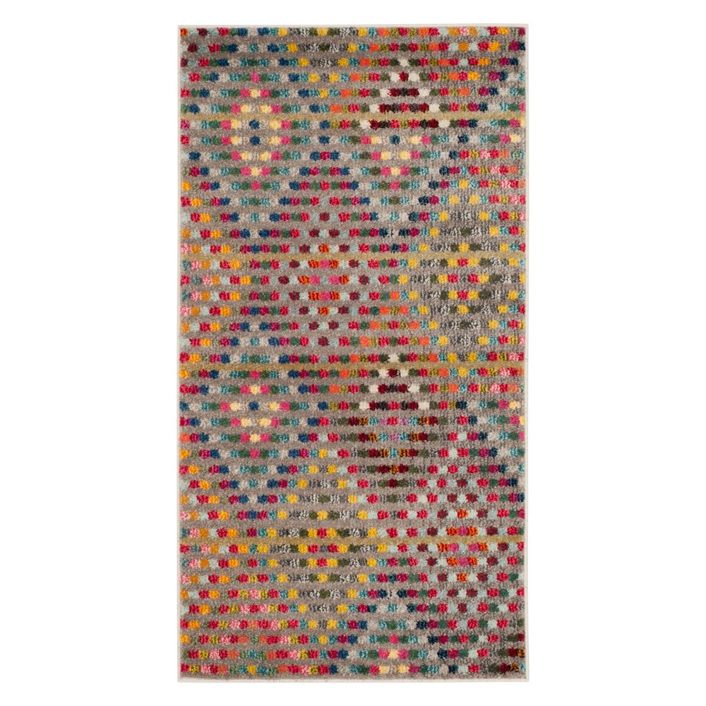  Geometric Accent Rug Beige