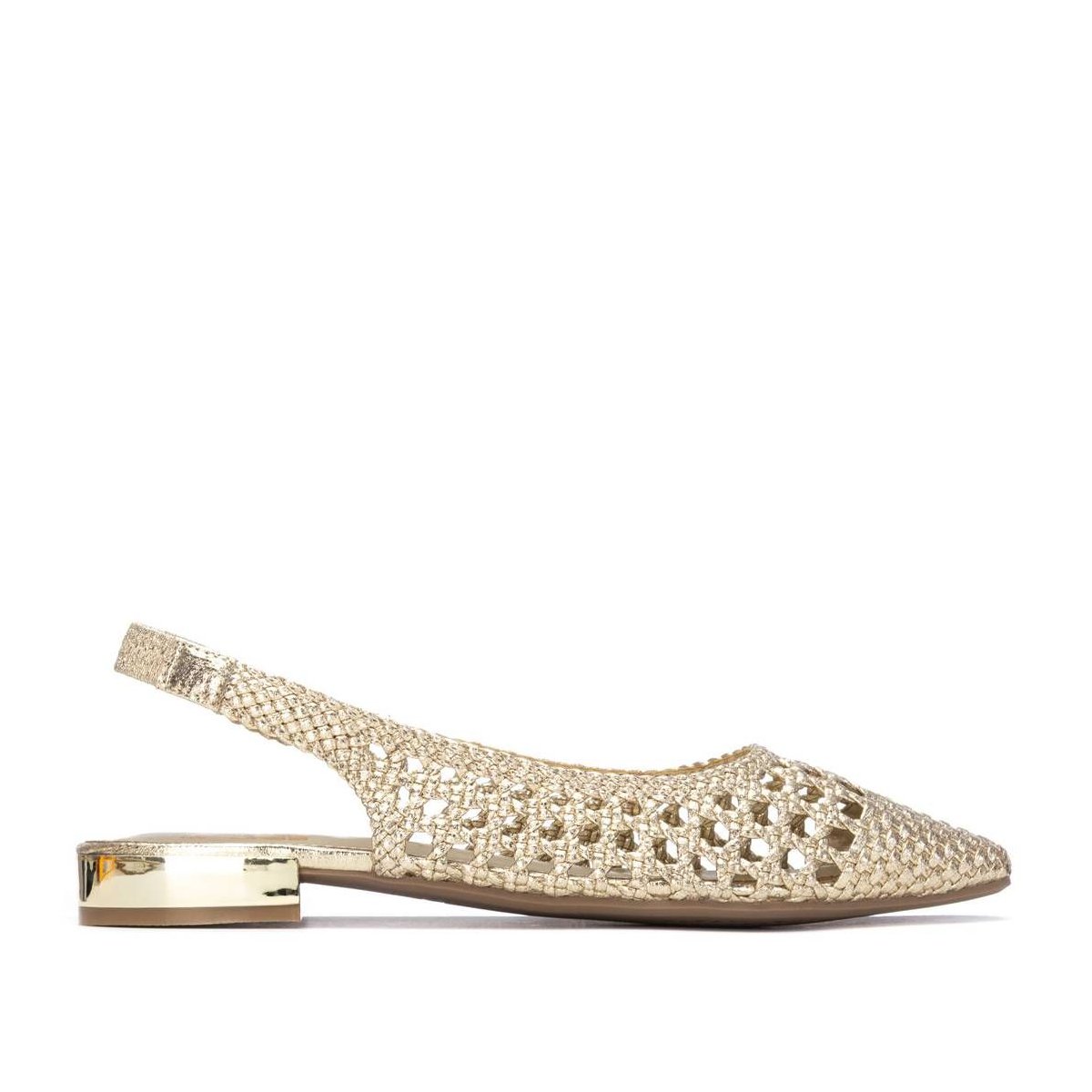 Обувь XTI Women's Slingback Braided Flats 145300 Gold 5.5 — фото 2