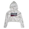 Nfl Houston Texans Girls' Gray Tie-dye Crop Hooded Sweatshirt : Target