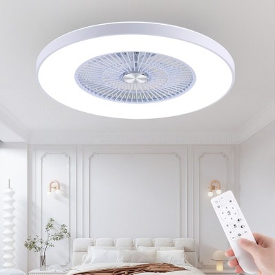 HUMHOLD 24 Inch Smart Modern Ceiling Fan with Lights and Remote/APP Control