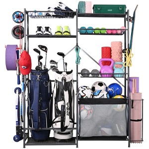 ZACHVO 250 lbs. Weight Capacity Sports Organizer Storage Garage Rack for Golf Ball Yoga - 1 of 4