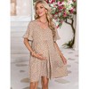 Women's Maternity Casual Dress  Flowy Floral Print, Ruffle leeves - 4 of 4