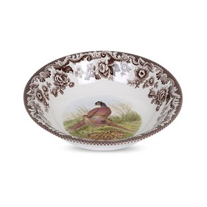 Spode Woodland Ascot Cereal Bowl, 8 Inch, Made in England from Fine Earthenware, Assorted Birds - 1 of 4