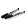 Sharpie 2pk Permanent Markers Ultra Fine Tip Black: Thin Sharpie Pen, Quick Drying, Water-Resistant, Pocket Clip - 4 of 4