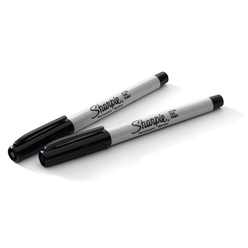 Sharpie 5pk Permanent  Markers Ultra Fine Tip Black, 4 of 7