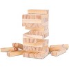 We Games Wood Block Stacking Party Game That Tumbles Down When You Play -  Includes 12 In. Wooden Box And Die : Target