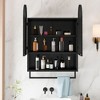 PAGED 31.5" H Floor Coner Storage Cabinet with Shelf and Tempered Glass Door, Bathroom Organizer for Bathroom/Living Room/Kitchen - 2 of 4