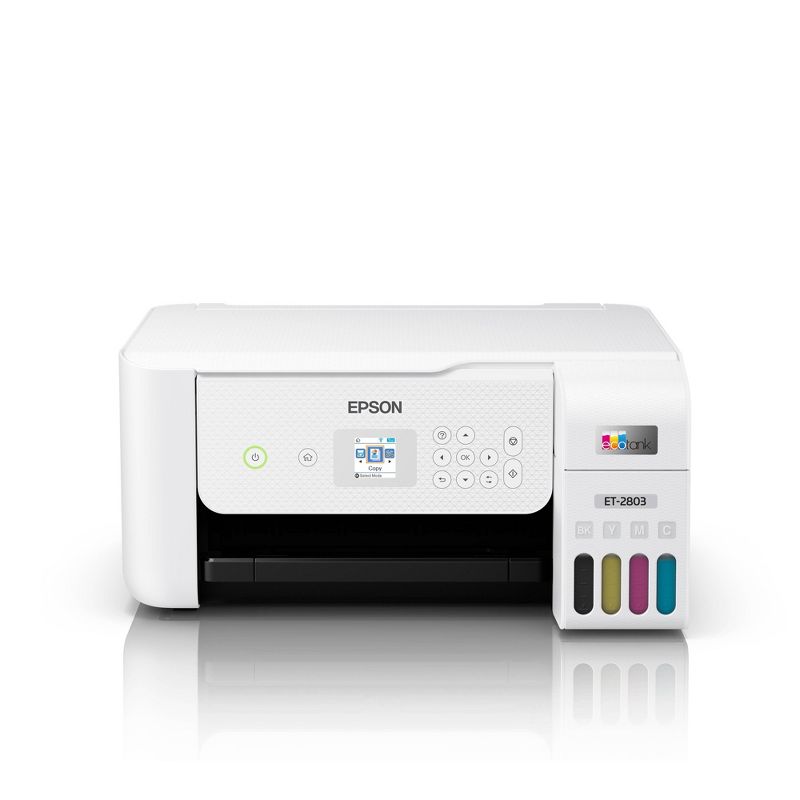 EcoTank ET-2803 Inkjet Printer, Copier, Scanner - White, 3 of 19