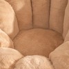 CAVINAS Oversized Bean Bag Chair, Faux Fur Shell-Shaped Large Bean Bag Chair with Filler, Accent Sofa Chair for Adults and Kids - 3 of 4