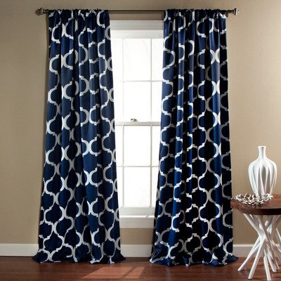 2pk 52"x84" Blackout Geo Window Curtain Panels - Lush Décor