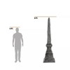 Grave and Bones Halloween Obelisk Tombstone Decoration 8 Feet - 4 of 4