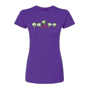 Women's - Invader Zim - Dancing Gir Fitted Graphic T-Shirt - 1 of 2