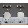 Progress Lighting Briarwood 3-Light Bath Vanity in Graphite with Clear Glass Shades - 4 of 4