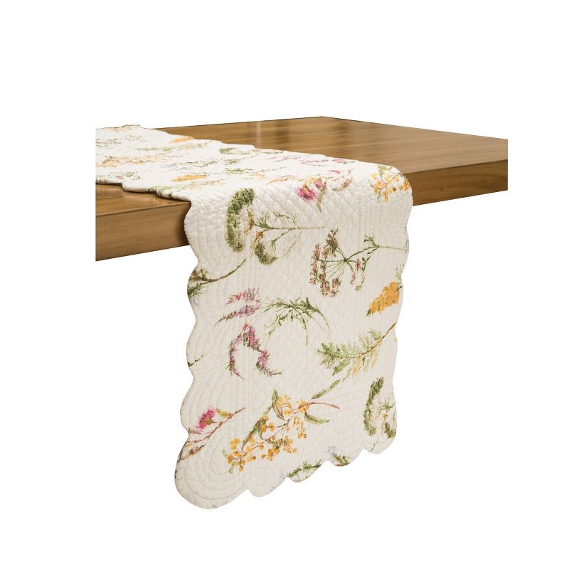 C&F Home 14" x 51" Genevieve Floral Table Runner, 2 of 7