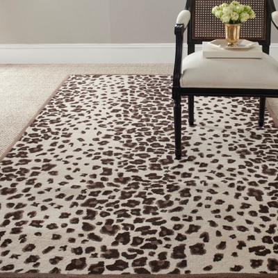 Hand-Tufted Round Gray Wool & Viscose 30" Area Rug