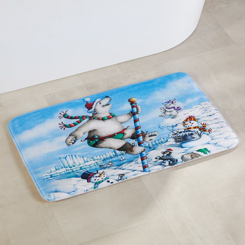The Lakeside Collection North Pole Friends Bath Collection - Bath Rug, 4 of 9